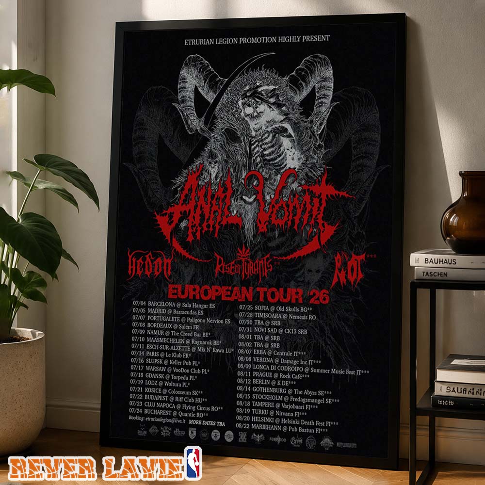 Anal Vomit Tour Poster European Tour 2026 Across Europe Wall Art Decor Poster Anal Vomit Tour Poster European Tour 2026 Across Europe Wall Art Decor Poster