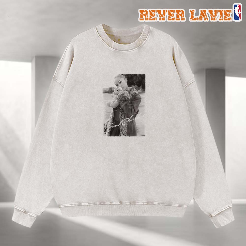 Ariana Grande Eternal Sunshine Teddy Bear Crewneck All Over Print Long Sleeve Ariana Grande Eternal Sunshine Teddy Bear Crewneck All Over Print Long Sleeve
