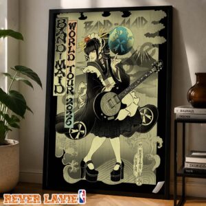 BAND-MAID Concert Poster World Tour 2026 In Japan On 2026 Wall Art Decor