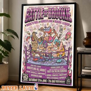 Battle Of Brookie Event Poster At 7th Day Brewery In Brookvale NSW On June 27 2026 Home Decor Poster Canvas