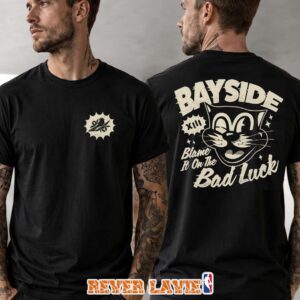 Bayside Blame It On The Bad Luck Cat XIII Two Sides T-Shirt