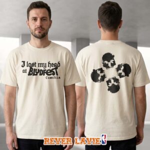 Bludfest 2026 I Lost My Head Graphic Cream Two Sided T-Shirt