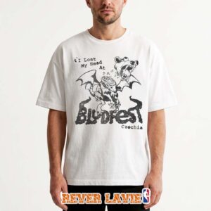 Bludfest 2026 Official Festival Merch Event Tee I Lost My Head Cartoon Artwork White T-Shirt