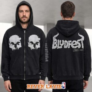 Bludfest 2026 Skull Graphi Park 360 At Hradec Kralove In Czechia On June 27 2026 Black Zip Hoodie