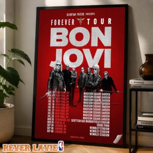 Bon Jovi Forever Tour In New York UK Ireland 2026 Home Decor Poster Canvas