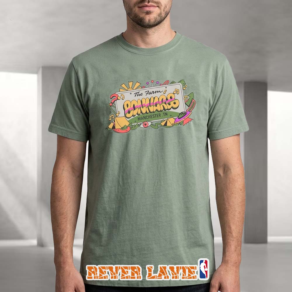 Bonnaroo 2026 Festival License Plate Tee Bonnaroo 2026 Festival License Plate Tee