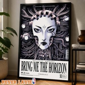 Bring Me The Horizon Concert Poster At Hellfest In Clisson France On Spring 2026 Hellfest MMXXVI Cybernetic Home Decor Poster Canvas
