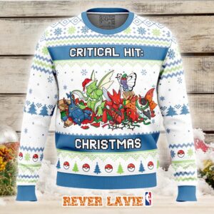 Bug Type Critical Hit Pokemon Ugly Christmas Sweater