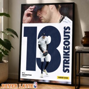 Cam Schlittler New York Yankees 13 Strikeouts Major League Baseball June 2026 Career High Premium Canvas Print
