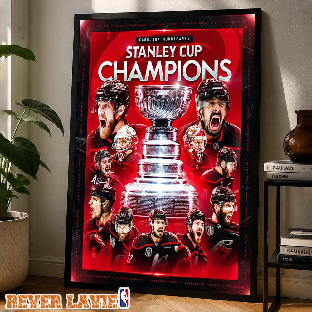 Carolina Hurricanes 2026 Stanley Cup Champions Commemorative Home Decor Poster Canvas Carolina Hurricanes 2026 Stanley Cup Champions Commemorative Home Decor Poster Canvas