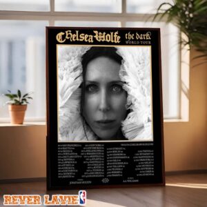 Chelsea Wolfe Tour Poster The Dark World Tour North America Europe 2026 Gothic Portrait Artwork Home Decor Poster Canvas