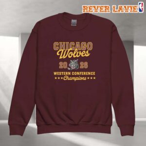 Chicago Wolves 2026 Western Conference Champions Crewneck Sweatshirt