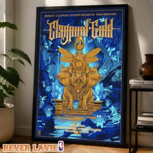 Claypool Gold Concert Poster At Meadow Brook Amphitheatre In Rochester Hills Michigan On May 31 2026 Home Decor Poster Canvas