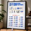 Sunshine Bowl Spring Rankings Top 20 Sunshine Bowl American Football 2026 Interior Wall Accent