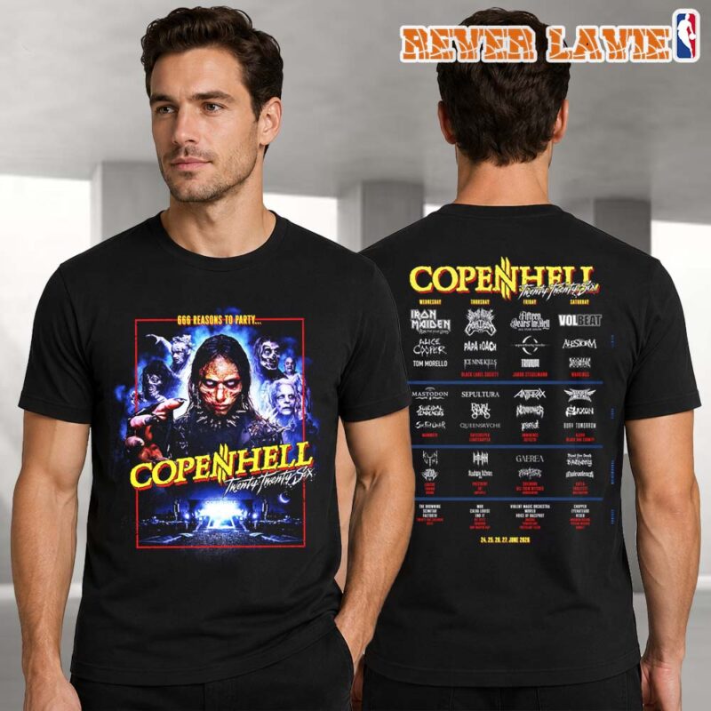 Copenhell ID 2026 Official Festival Merch Copenhagen Denmark Two Sided Tee