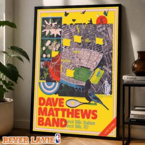 Dave Matthews Band Concert Poster At Forest Hills Stadium In Forest Hills NY On June 10 2026 Home Decor Poster Canvas