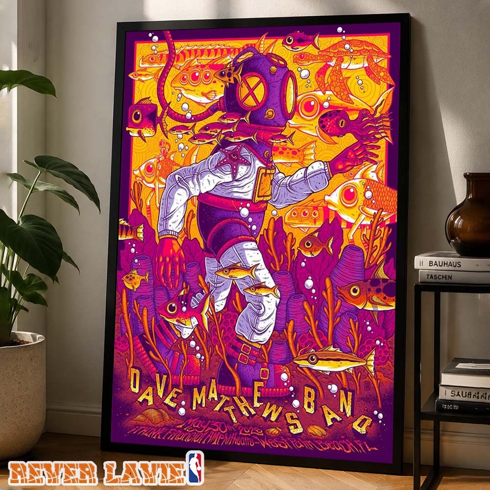 Dave Matthews Band Concert Poster At iTHINK Financial Amphitheatre In West Palm Beach Florida On May 30 2026 Summer Tour Deep Sea Diver Home Decor Poster Canvas Dave Matthews Band Concert Poster At iTHINK Financial Amphitheatre In West Palm Beach Florida On May 30 2026 Summer Tour Deep Sea Diver Home Decor Poster Canvas