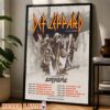 Def Leppard Live 2026 Fall Tour dates in Mexico and South America Home Decor Poster Canvas