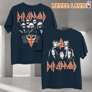 Def Leppard Vintage Modern Tour 2026 ECOM EXCLUSIVE Navy Tee