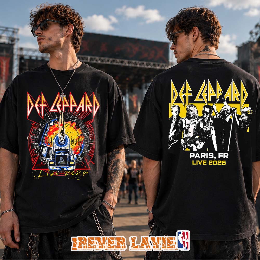 Def Leppard Wacken Open Air Paris France 2026 Event Tee Def Leppard Wacken Open Air Paris France 2026 Event Tee