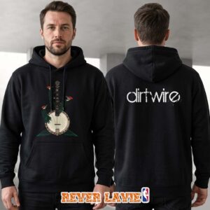 Dirtwire Banjo Graphic Black Pullover Hoodie Official Band Merch