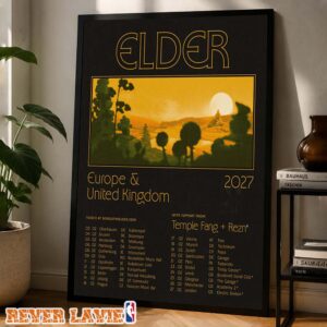 Elder Tour Dates Poster Across Europe And United Kingdom February 2027 Home Decor Poster