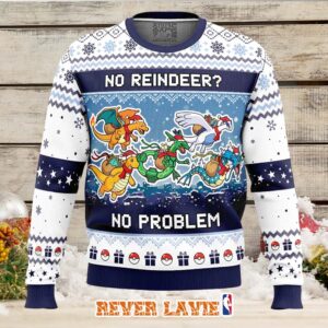 Flying Type No Reindeer No Problem Pokemon Ugly Christmas Sweater