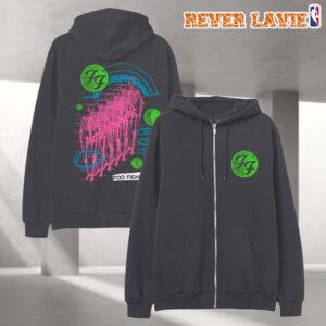 Foo Fighters 2026 Retro Skeleton Zip Hoodie