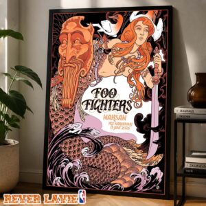 Foo Fighters Concert Poster At PGE Narodowy In Warsaw Masovian Voivodeship On June 15 2026 Wall Art Home Decor Poster