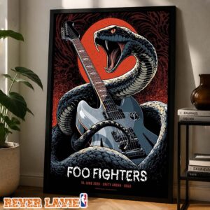 Foo Fighters Gig Poster At Unity Arena In Oslo Norway On June 10 2026 Home Decor Poster Canvas
