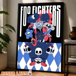 Foo Fighters Gig Print At Paris La Défense Arena In Nanterre Île-de-France On June 19 2026 Home Decor Poster Canvas