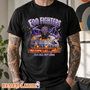 Foo Fighters Oslo 10th June Event At Unity Arena T-Shirt