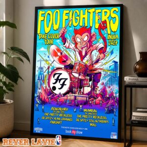 Foo Fighters Tour Dates Poster Take Cover Tour In India January 2027 Home Decor Poster Canvas