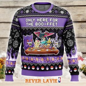 Ghost Type Boo-ffet Pokemon Ugly Christmas Sweater