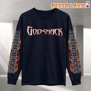 Godsmack 2026 North American Tour Flame Guitar Long Sleeve Tee