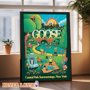 Goose Limited Edition Concert Poster At Central Park SummerStage In New York City New York On June 21 2026 Home Decor Poster Canvas