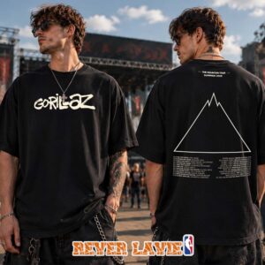 Gorillaz The Mountain Tour Summer 2026 Tour Dates T-Shirt