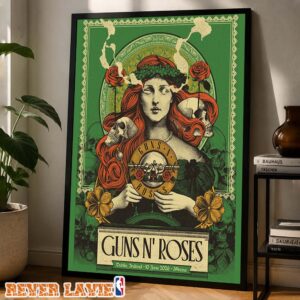Guns N Roses Concert Poster At 3Arena In Dublin Ireland On June 10 2026 Home Decor Poster Canvas