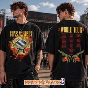 Guns N Roses Exclusive Merch World Tour 2026 Admat Two Sides T-Shirt