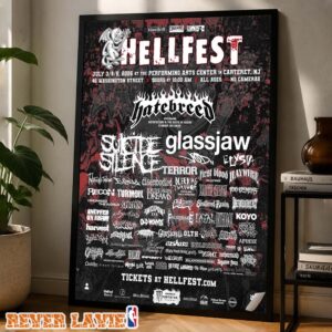 Hellfest Festival Poster At Performing Arts Center In Carteret New Jersey On July 3 2026 Home Decor Poster Canvas