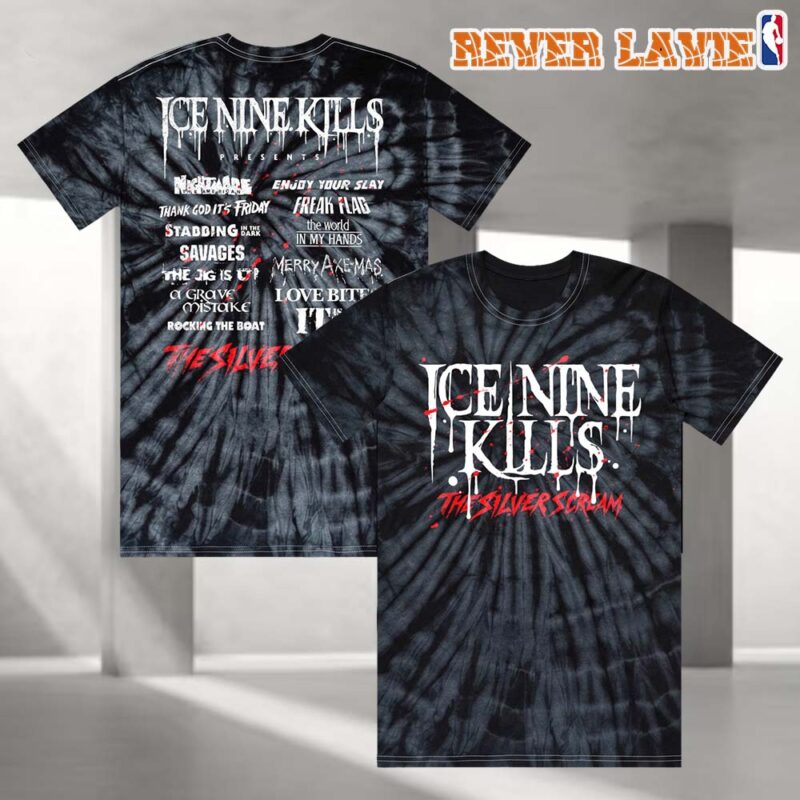 Ice Nine Kills 2026 Silver Scream A Thon All Over Print Tee