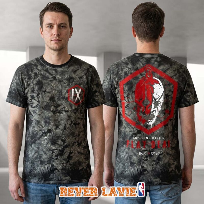 Ice Nine Kills x Dead By Daylight Collab Play Dead Song Face Your Fate Tee