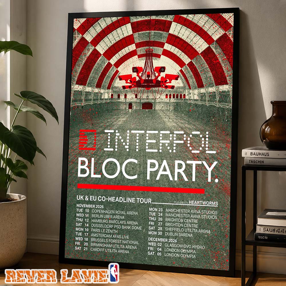Interpol & Bloc Party Tour Dates Poster Across Europe & United Kingdom November–December 2026 Surveillance Dome Edition Home Decor Poster Canvas Interpol & Bloc Party Tour Dates Poster Across Europe & United Kingdom November–December 2026 Surveillance Dome Edition Home Decor Poster Canvas
