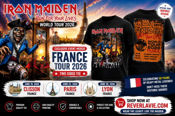 Iron Maiden France 2026 Event Merch