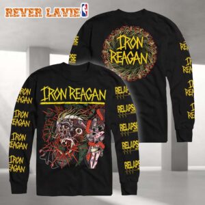 Iron Reagan 2026 Demonetization Mutant Skull Artwork All Over Print Long Sleeve