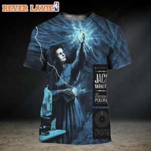 Jack White Concert Poster Show Music At Klub Stodoła In Warsaw Poland On June 1 2026 No Name Tour Marie Curie Radioactive Laboratory Artwork All Over Print Shirt