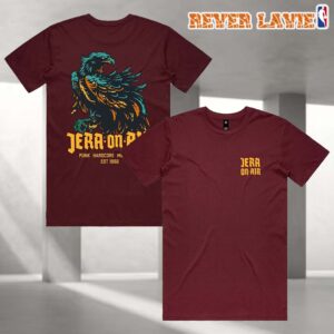 Jera On Air Eagle Logo Official Festival Merchandise Burgundy T-Shirt