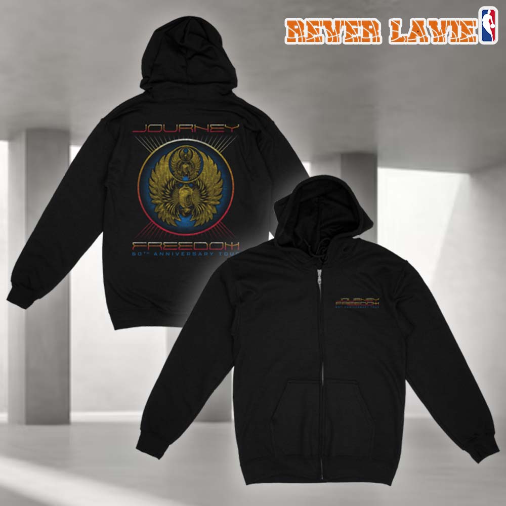 Journey 2026 The Final Frontier Tour Black Freedom Tour Zip Hoodie Journey 2026 The Final Frontier Tour Black Freedom Tour Zip Hoodie