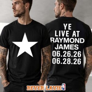 Kanye West Tampa Florida June 2026 Raymond James Stadium Star Graphic T-Shirt