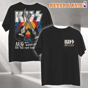 Kiss MTV Unplugged Acoustic Guitar Vintage Two Sides T-Shirt